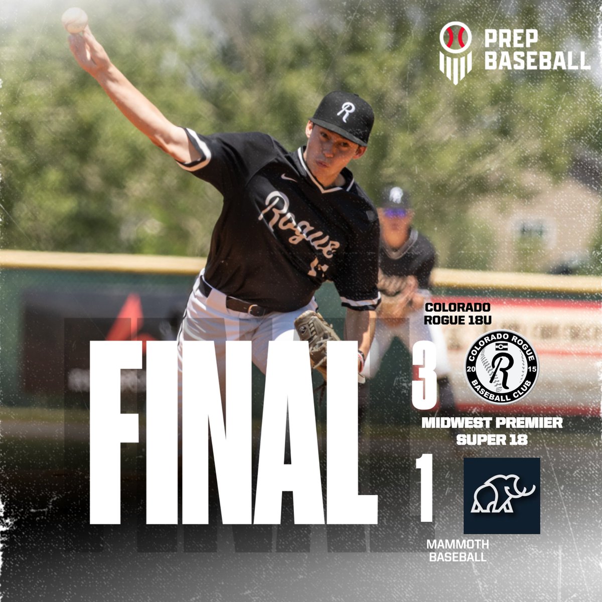 CORogueBaseball's tweet photo. The 18U #RogueGuys took care of business again yesterday evening at @PrepBaseballKC Super 18, with a 3-1 W on the back of starter Bryce Grafton.

@Brygrafbaseball: 6 IP, 4 H, 7 K
@beffel_andrew: 2 for 3, 2B https://t.co/c94l9AoqZU