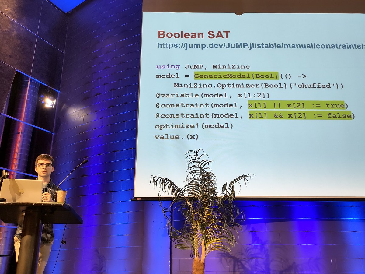 The <a href="/JuMPjl/">JuMP</a> 2024 workshop starts with Miles on "The state of JuMP"