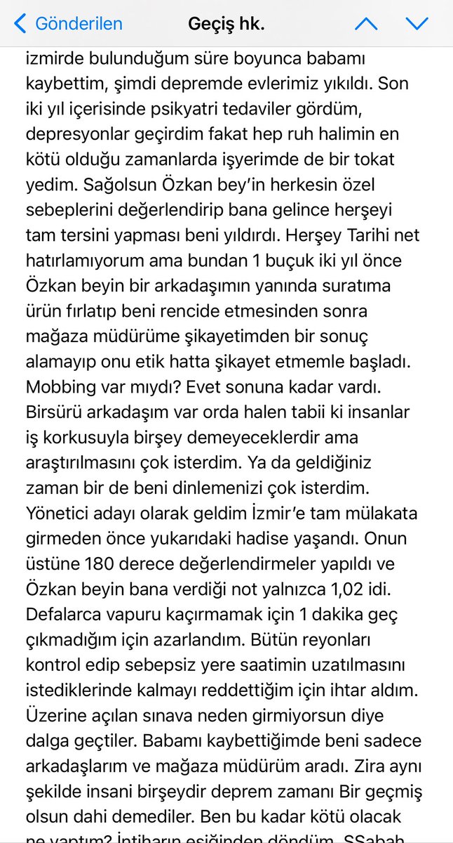 biglypuff3's tweet photo. @solcugazete Lcw yöneticilerinin ilk veya son mobbing’i olmayacak bu. 2020’de derdimi anlattığım yönetici(?)’nin verdiği cevap ektedir. @LCWaikiki https://t.co/DxKiun3y73