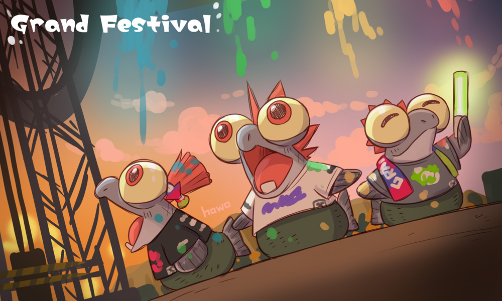 Splatoon_hawo's tweet photo. グランドフェスティバル https://t.co/CKBq8e49C4