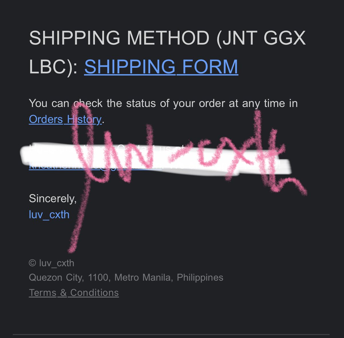 luvcxth_cs's tweet photo. I ALREADY ADDED THE AUTOMATED FORM (you will get it sa OC AND STATUS CHANGE) 

pls check when ordering! thank you! 
no separate email for shipping method already! 🙏🏻🙏🏻

SDD: X FORM ONLY https://t.co/owEMktdcqg
