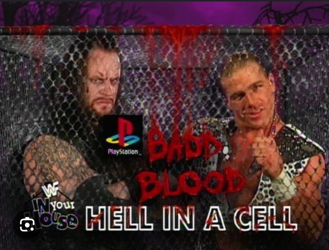 Kwik_Witted's tweet photo. @MrSantiZap WWF In Your House - Bad Blood 97' Here in St. Louis, Missouri. Undertaker vs. Shawn Michaels, This Was The Very FIRST Hell In A Cell Match. This was also Kane's FIRST Appearance On TV. And I Was There. https://t.co/5ChQ5tXRSa
