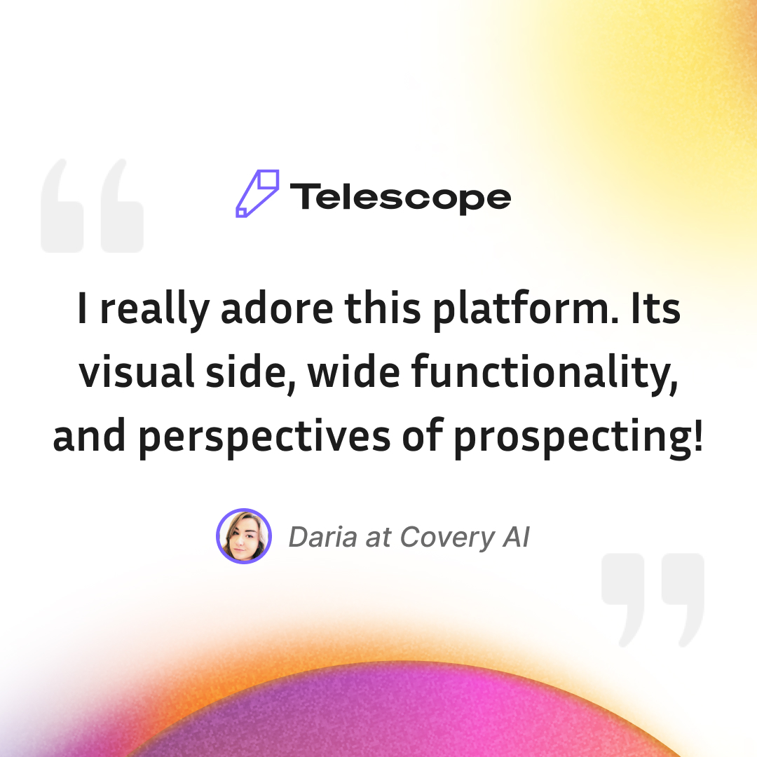 Telescope tweet media