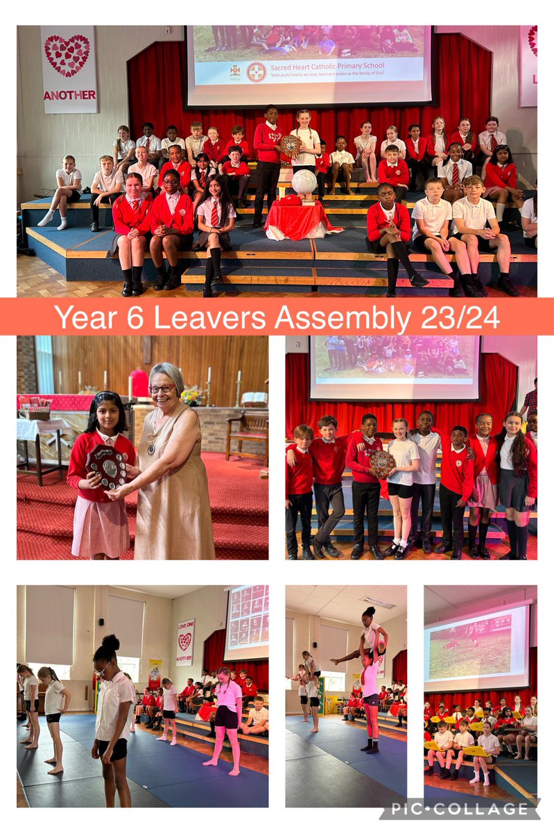 SacredHeartM23's tweet photo. Year 6 leavers assembly. It was lovely to see the year 6 children showcasing their talent during their leavers assembly. Congratulations to the children who recieved the Heart of Sacred Heart award 👏🏻 https://t.co/sn48xQ02bK