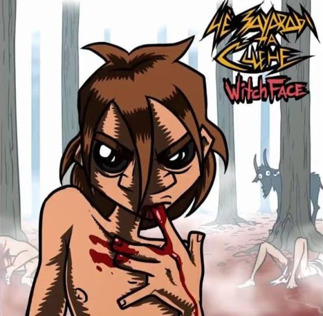 blueyfeathers0's tweet photo. //Blood// drew the witchface album cover:3 RAAHHHHHHHH🐺🐺🐺 #witchface #chive #chesnok #ches #blood #drawing #fanart #gyatt #sigma #dookie FART🐺🩸 https://t.co/uD4ys7obpa