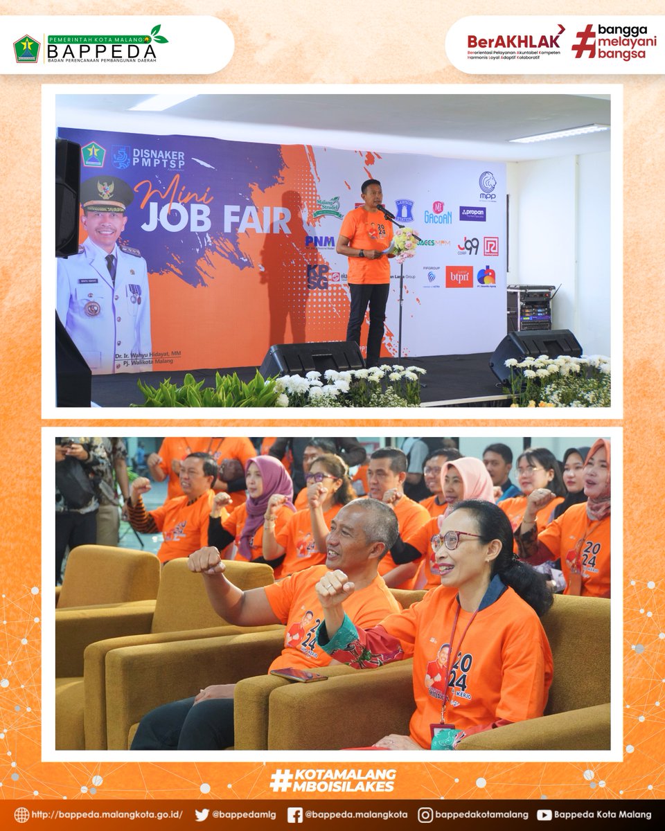 bappedamlg's tweet photo. #NawakNgalam &amp; #NawakPerencana
Kepala Badan Perencanaan Pembangunan Daerah menghadiri kegiatan Mini Job Fair bertempat di Mall Pelayanan Publik, Mini Job Fair kali ini menggandeng sebanyak 17 perusahaan lokal maupun nasional yang membuka 380 lowongan pekerjaan. https://t.co/TXHkq20Ckz