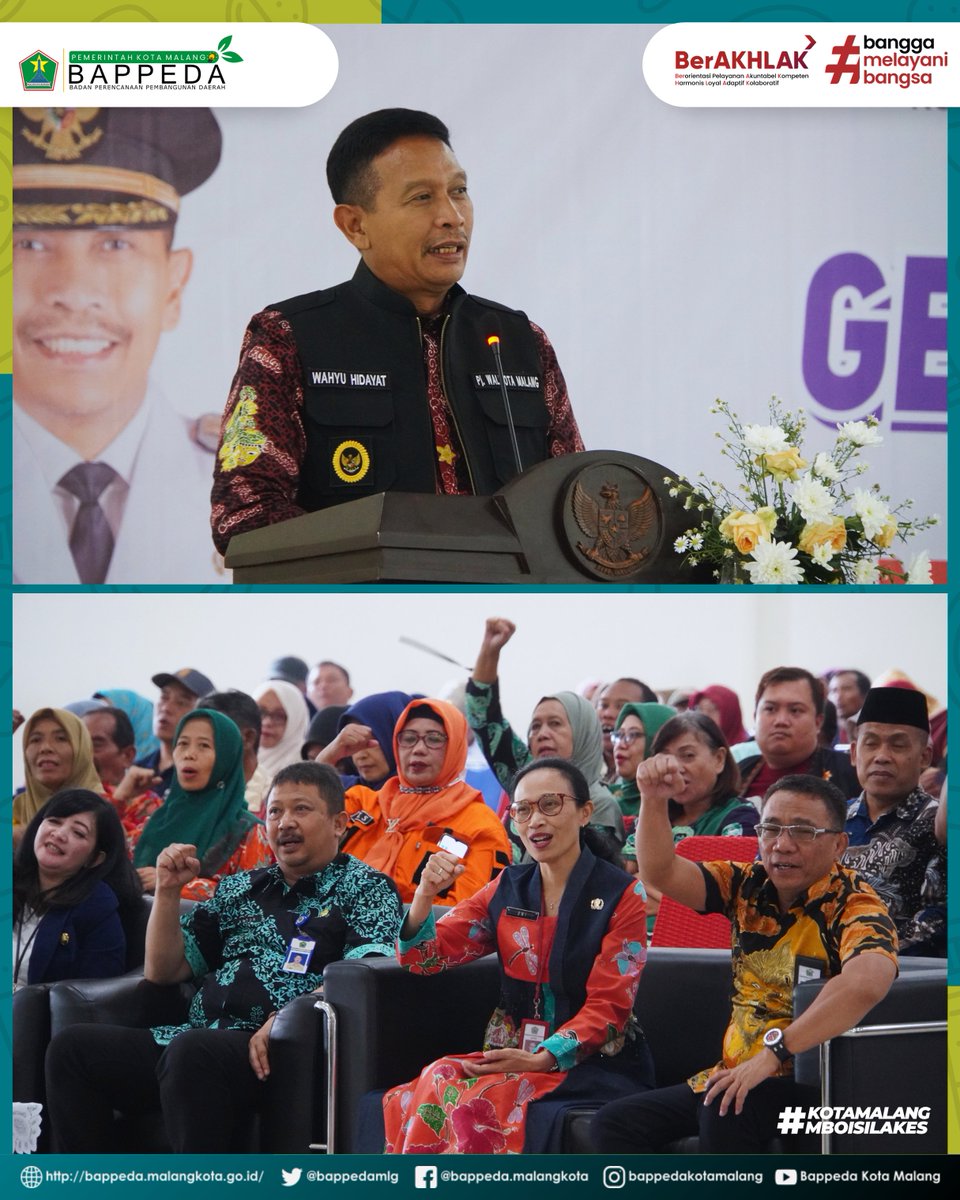 bappedamlg's tweet photo. #NawakNgalam &amp; #NawakPerencana
Kepala Bappeda menghadiri kegiatan Gebyar Kota Sehat Kota Malang Tahun 2024 serta Penganugerahan Penghargaan Lomba Forum Komunikasi kelurahan Sehat dan Pokja Kelurahan Sehat se-Kota Malang, bertempat di Gedung Islamic Center Kota malang. https://t.co/iY3dcBJQcU