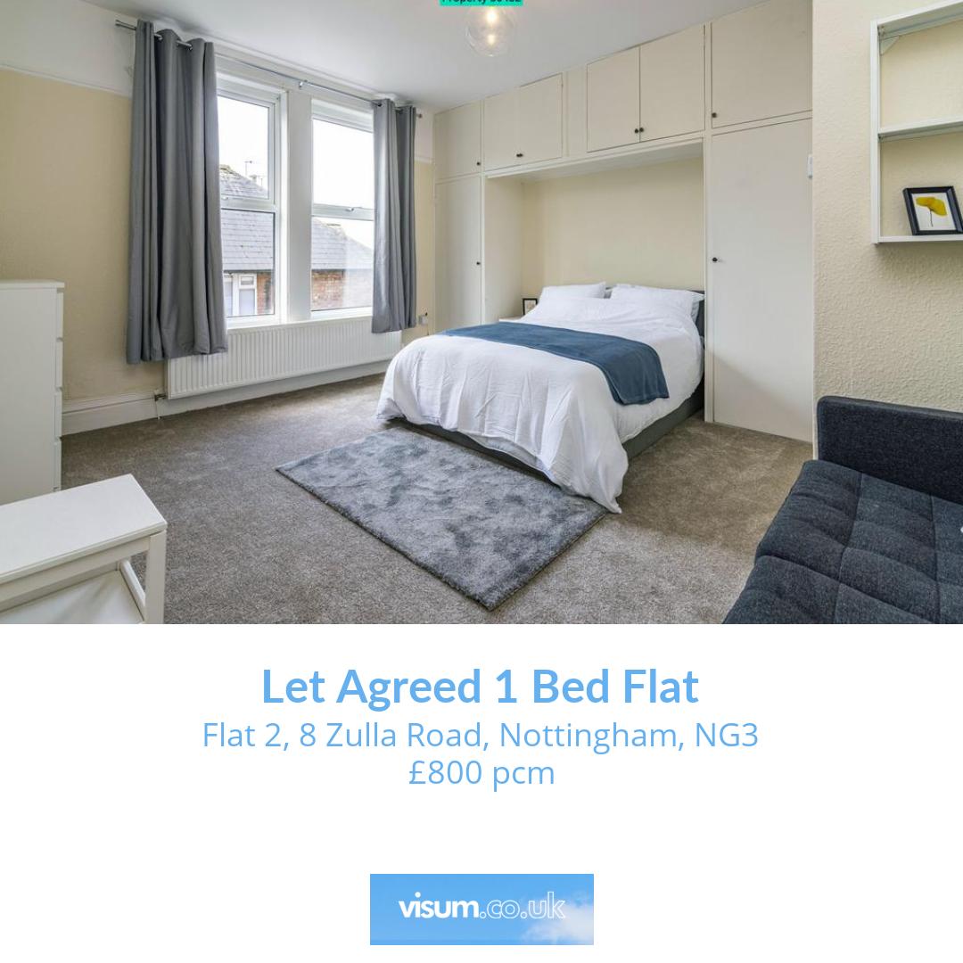 Flat 2, 8 Zulla Road, Nottingham, NG3

🛏 1 bed 
🛋 0 reception 
🚿 1 bath 

Let Agreed 1 Bed Flat £800 pcm 

📲 Get in touch with our team today! 

📞01455 364911 
📧 onthemarket-enquiries@visum.co.uk