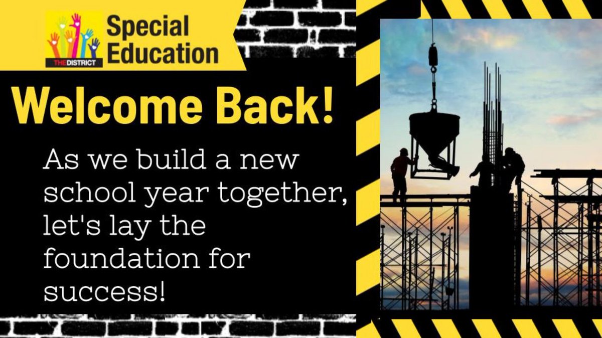 Welcome back, teachers! As we build a new school year together, let's lay the foundation for success, construct strong relationships, and create an environment where our students can thrive. Here's to a year of growth and achievement! 🚧 #TrustTheProcess #BuildingTheFuture