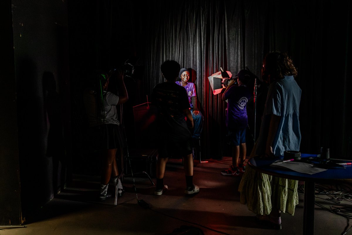 nyuniversity's tweet photo. Spotted on campus: 50+ rising 8th and 9th graders from NYC public schools got a chance to work with @NYUTischSchool film faculty on self-portraits—in photography, illustration, and audio last week as part of NYU’s College and Career Lab. https://t.co/EUjzBbW9iJ