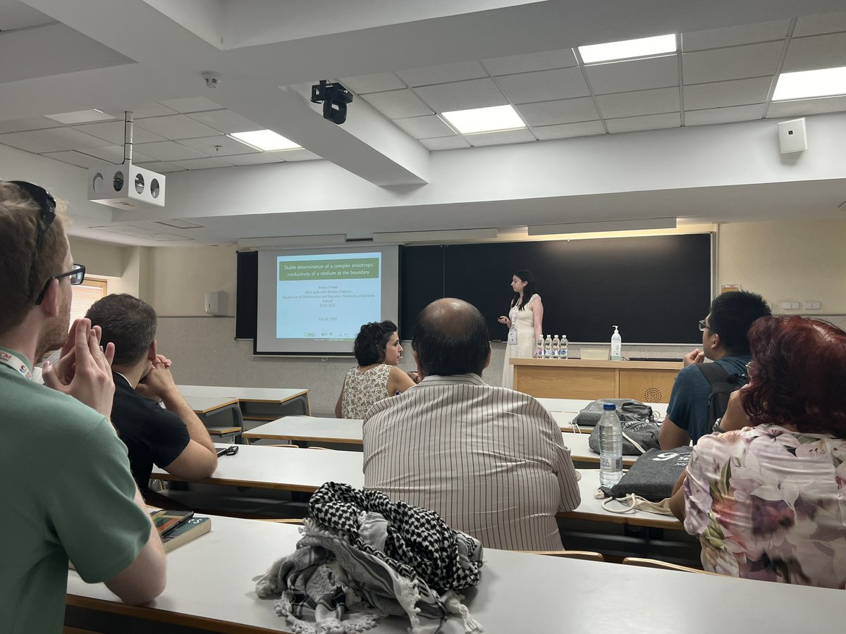 Romina Gaburro (@gaburroromina) on Twitter photo And very proud of my PhD students <a href="/DonlonNiall/">Niall Donlon</a> <a href="/IrishResearch/">We are now Research Ireland</a> and Jessica Crosse <a href="/data_science_ie/">data_science_ie</a> who both presented at the PDEs contributed session at the ECM 2024 in Seville! Well done both! And very proud of my PhD students <a href="/DonlonNiall/">Niall Donlon</a> <a href="/IrishResearch/">We are now Research Ireland</a> and Jessica Crosse <a href="/data_science_ie/">data_science_ie</a> who both presented at the PDEs contributed session at the ECM 2024 in Seville! Well done both!