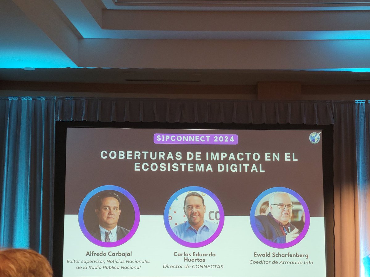 Apevex's tweet photo. @Ewalds6, editor de @ArmandoInfo, destacó la trayectoria de ese medio en el ámbito de la investigación y mostró el trabajo realizado sobre #AlexSaab, en #SIPConnect2024
@sip_oficial https://t.co/IzCTdMaCeO