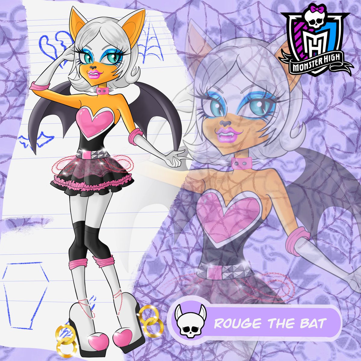 cesarte3009's tweet photo. #SonictheHedgehog #RougeTheBat #sonicadventure #MonsterHigh #sega #gamer #fanart https://t.co/3CVHb4s69l
