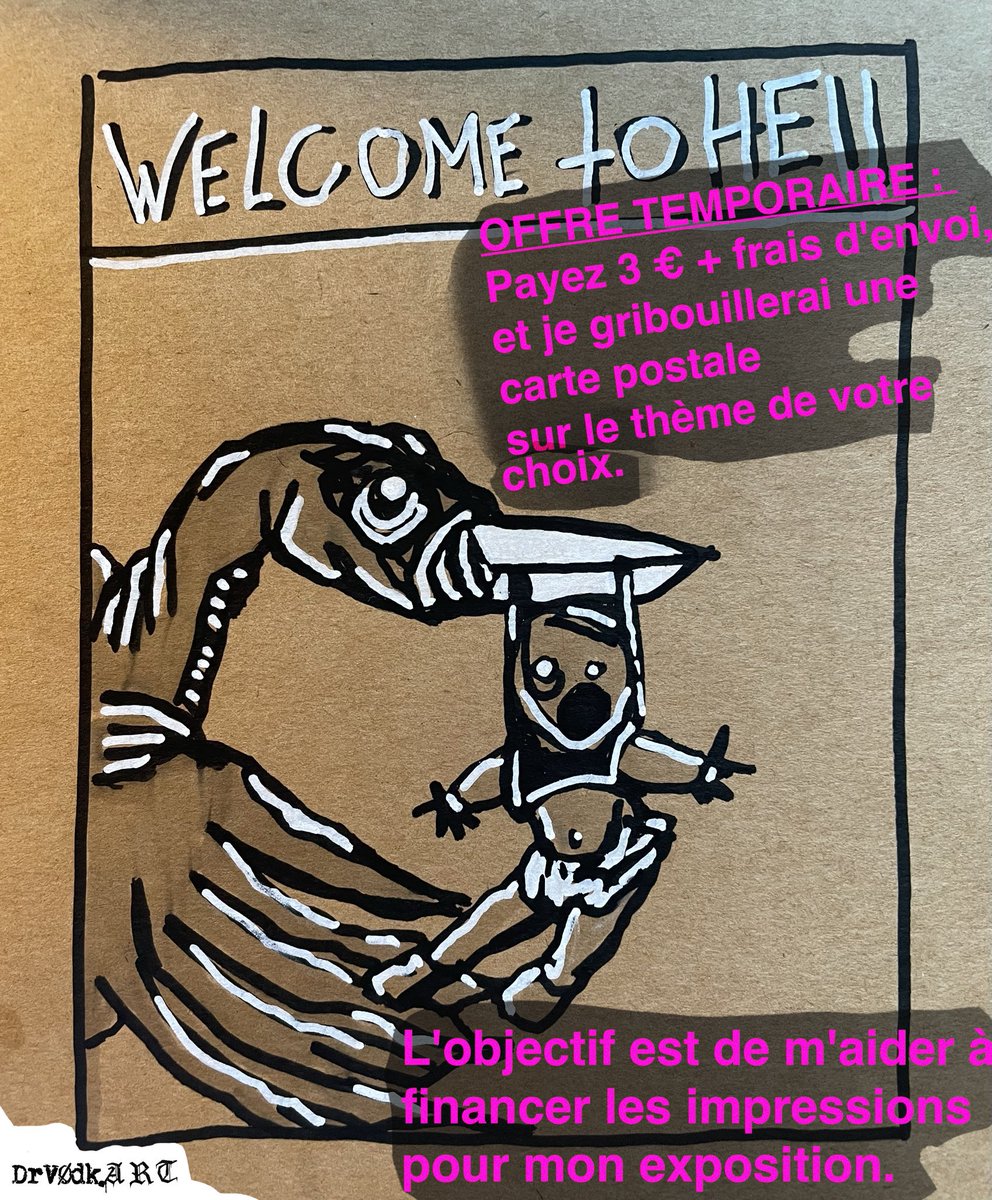 DrV0dkART's tweet image. Les premiers dessins sont prêt à partir ! 

Du coup, cette fois ci c’est les enveloppes que j’ai décorées ! 

#art #weird #dark #opentowork #artistic #jdr #ttrpg #dead  #dead  #noai  #monster #mörkborg #morkborg #drawing #doodling