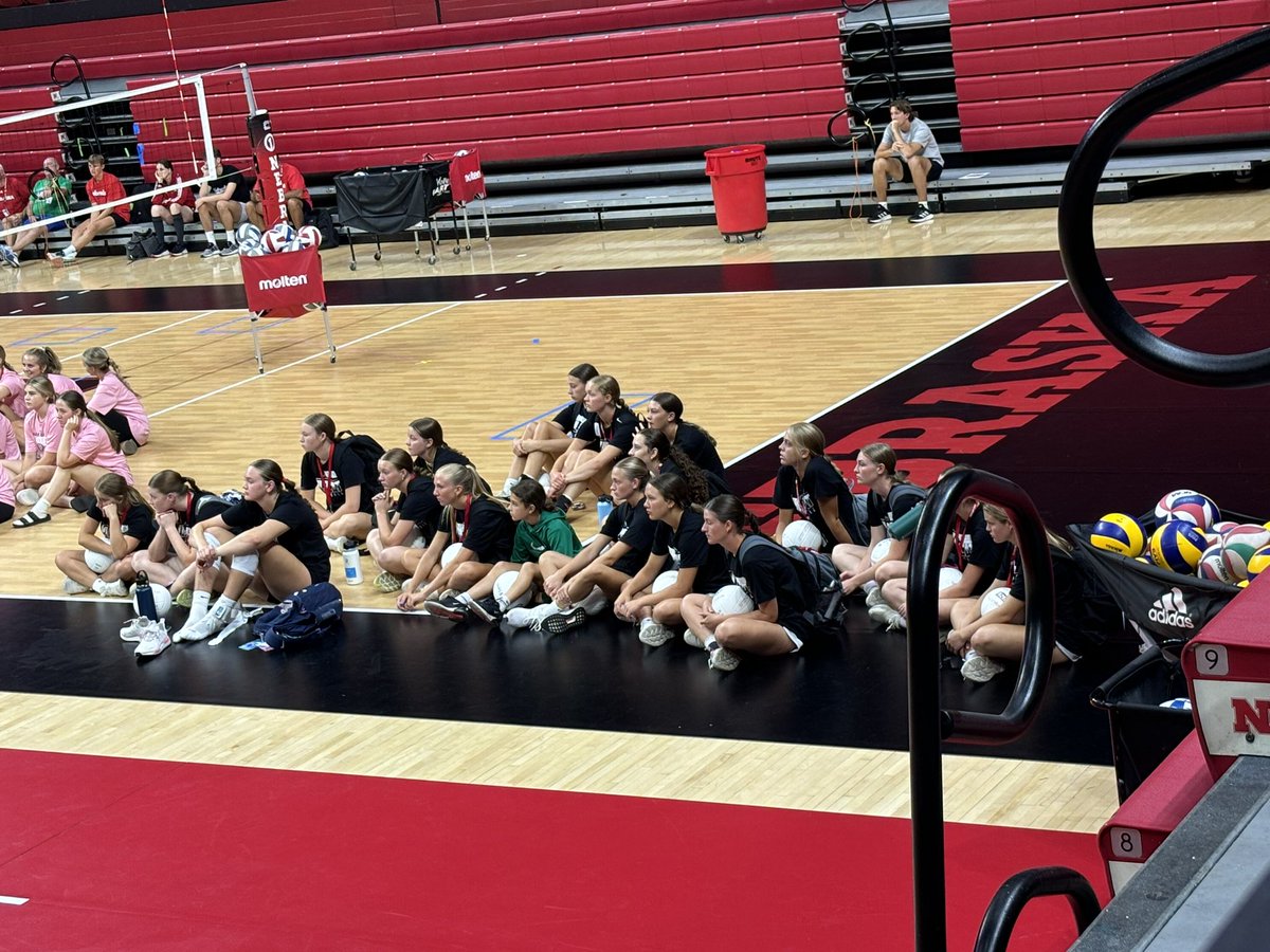 Day 1 of our Wildcats taking on Nebraska was a success! Learning from one of the top teams in the country has been so fun… bring on Day 2! 😊🏐