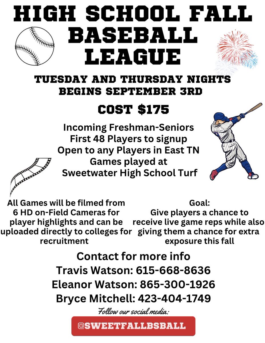 East TN Fall Baseball League tweet media