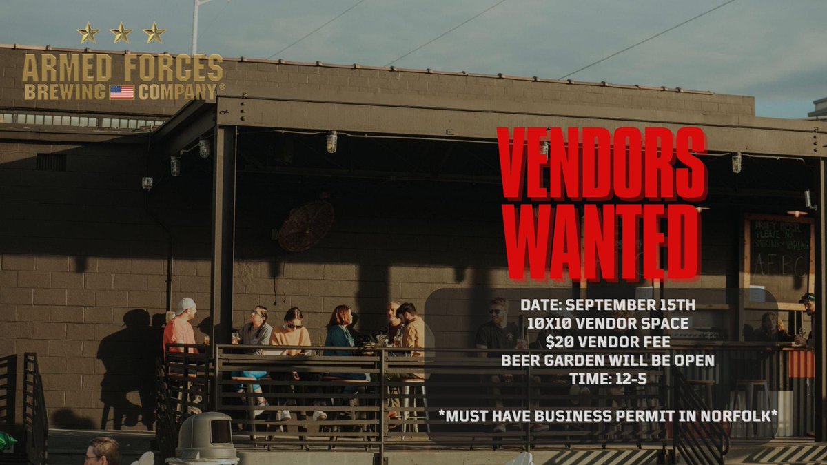 BetterNorfolk's tweet photo. Wow @ArmedForcesBC, 2 questions: Will you be open in Sept? Charging vendors? If you get 2K vendors, you'll finally afford that fence you tried to skip paying for.
Everyday until you're gone.
#ArmedForcesBrewingCompany #NorfolkVA #NotLocal https://t.co/lEfQFFGldy