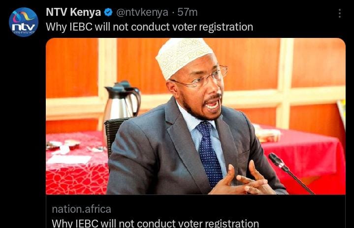 CJ_Emeritus's tweet photo. BREAKING NEWS: IEBC being captured live! President William Ruto is now focusing on 2027, he's using the IEBC to block Gen Z from registering as voters to lock them out of exercising their right to vote in 2027; Same Monkeys from State House, Tupatane Tuesday Bana! Rebecca Maino! https://t.co/Xy66K5qgUl