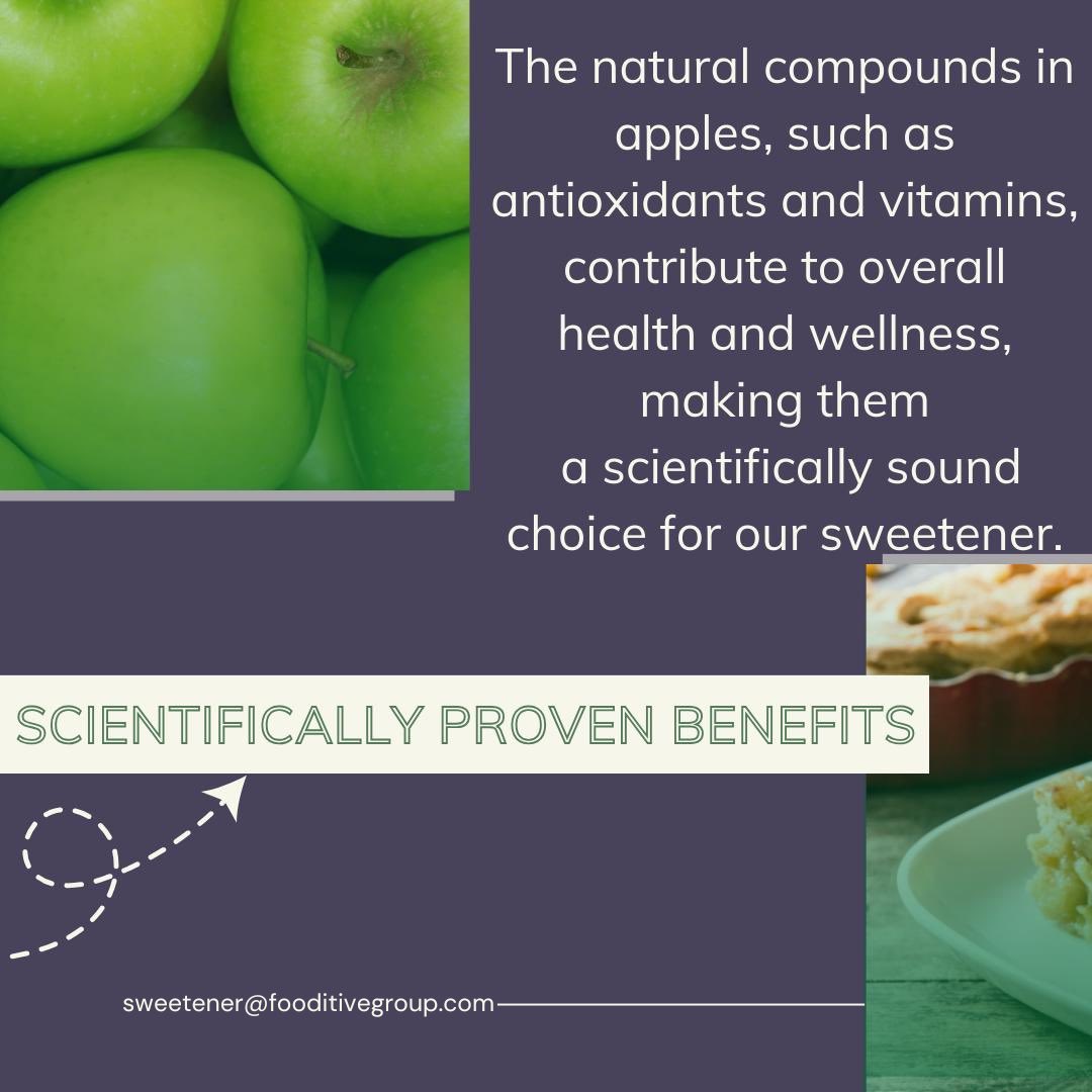 FooditiveGroup's tweet photo. 🍏 Everyone Loves #Apples: Leading the Way in Sweet #Innovation at #Fooditive_Group 🍏
Our commitment to natural and #sustainable ingredients led us to choose apples for our Fooditive Sweetener®. Discover how this choice aligns with our mission⬇️ https://t.co/I1fNJvooFB