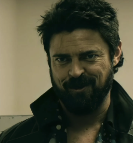 JakeBaldino's tweet photo. The Boys could have the worst season ever but if this guy always shows up, says "fuck", and does his lil over the top cartoon villain smile, I will forever be seated and committed. https://t.co/bkYY1cNw11
