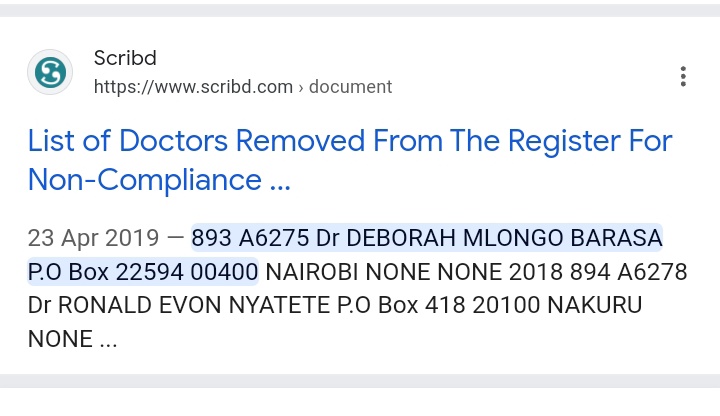 C_NyaKundiH's tweet photo. ❗Is she?

Deborah Mlongo Barasa. https://t.co/df68GuubM7