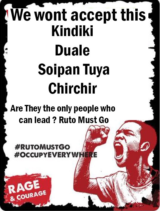 victorsang2's tweet photo. Representing the silent majority... Huezitubeba ufala, total shutdown is coming.
You mean out of 50+ million kenyans only 11 fits the job??? If not them it is still them? Dead on arrival. Second chance is over
#RutoMustGo https://t.co/pcBKEIqETv