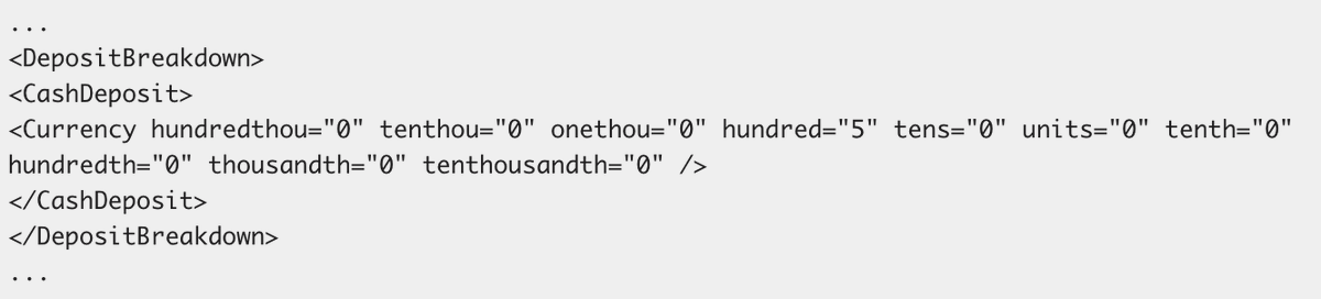 So this is a part of API payload, one of the biggest bank in EU. Maybe I am missing something here, but what's the reason behind such a "currency" structure? 🤔 
Even if it's not holding any info about currency ...

#programming #api