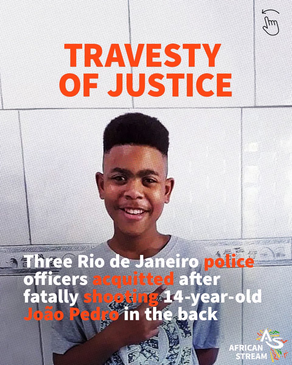 ‘Just because he’s Black, doesn’t mean he’s a criminal’. These are the words of heartbroken Denise Roza, who’s 14-year-old nephew was fatally shot by police while he played computer games at her flat in Rio de Janeiro. Three officers have just been absolved of João Pedro’s death
