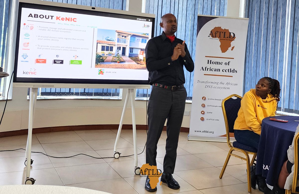 aftld's tweet photo. The @CoDigiAf Technical Training participants had an insightful peer exchange session at @KenicTLD. They shared experiences, exchanged ideas, and learned from a fellow ccTLD, a session which gave them an opportunity for collaboration and growth!

#AfTLD #DigitalAfrica #KENIC https://t.co/Lqlm6rc3Hr