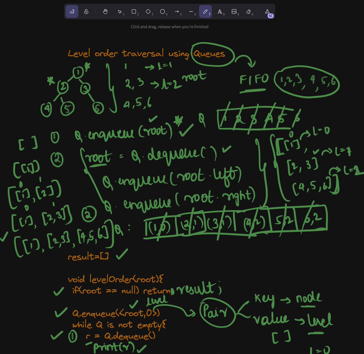 devsinprogress's tweet image. Learn Level Order Traversal using Queues in our latest tutorial! Perfect for all coding enthusiasts aiming to master tree traversals.
youtu.be/9QTmw8yRTmc
#datastructures #levelordertraversal #coding #programming #learntocode #techtutorial #queues