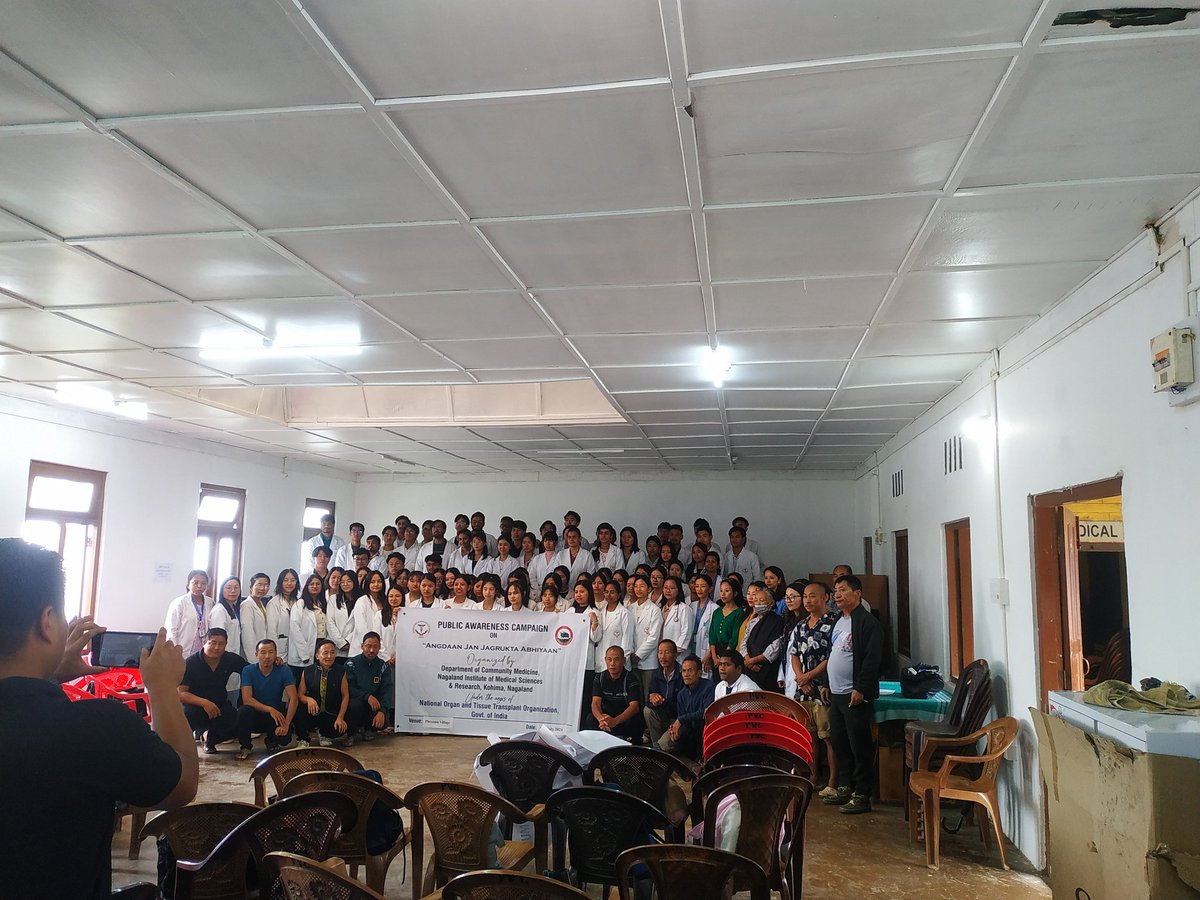 rukusanu's tweet photo. Free Multispeciallity Health Camp Cum  Awareness Program on Organ Donor and Transplant #Organised by #Department_of_Community_Medicine_Nagaland_Institute_of_Medical_Science_N_Research at #Phesama_Village https://t.co/PuqlnhkKx7