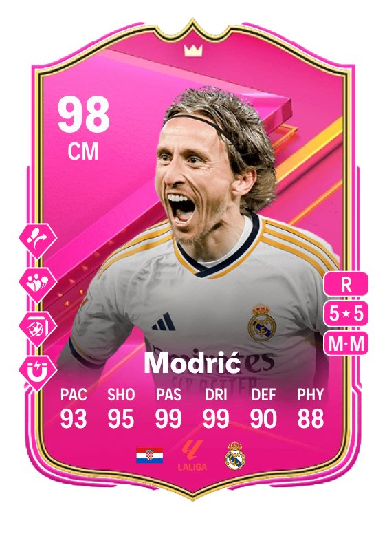 UTSources's tweet photo. Modric 🇭🇷 has been added to come during FUTTIES 🦩

Stats Predicted ✅ https://t.co/DGbJRac8eO