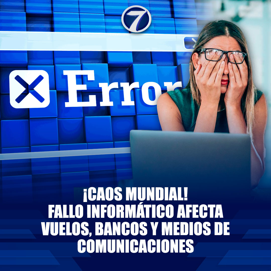 Noti7Guatemala's tweet image. 🚨 ¡#Caos mundial! Fallo #informático afecta vuelos, bancos y medios de comunicaciones ➡ chapintv.com/noticia/caos-m…
