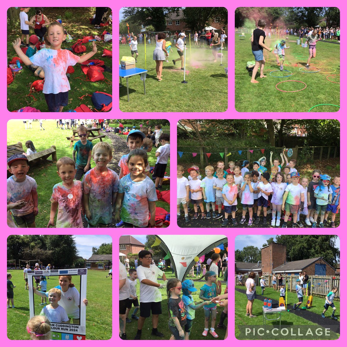 What fun we had at the Colour Run this afternoon. #cuddingtoneyfs