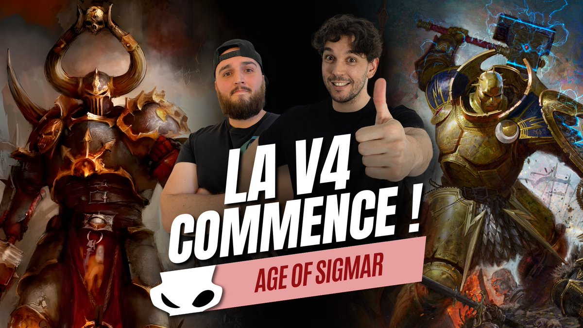 AntreJeuxStudio's tweet photo. ๐ฎ Ce soir sur Antre Jeux Studio ! ๐ฎ
ร 21h, assistez au premier rapport de bataille de la V4 d'AOS !
Stormcast Eternals (Aventurier des Jeux) vs. Slaves to Darkness (Alex).
๐ https://t.co/Zpm4cyiQOi
#Twitch #Live #AOSV4 #StormcastEternals #SlavesToDarkness #RapportDeBataille https://t.co/hrQawbqsXB