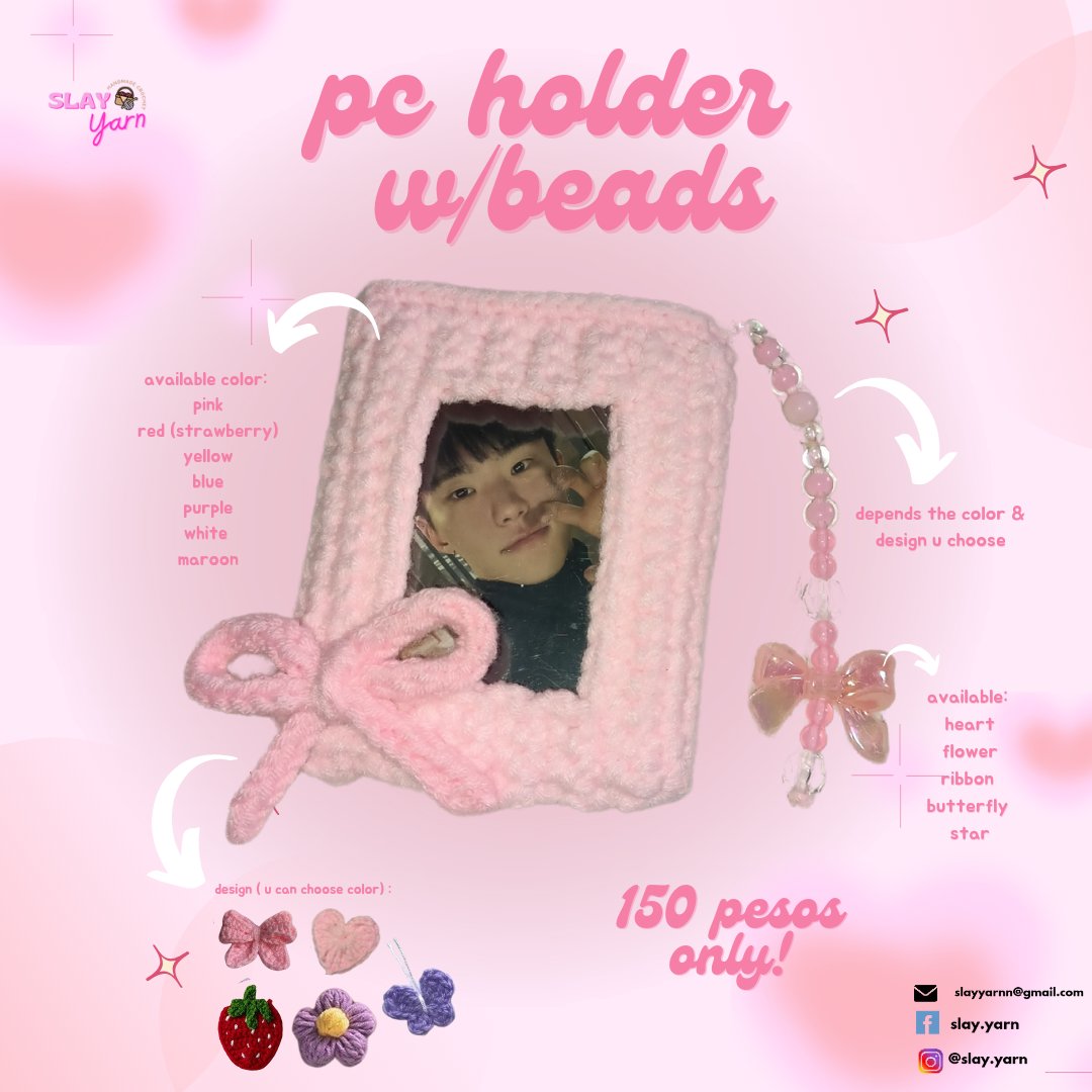 slayyarn's tweet photo. 🛒 wts lfb ph | #kizzucartsells 

↬photocard holder with beads  
↬150 + pf &amp; sf 
↬pre-order 

💳 gcash
📦 direct j&amp;t

🏷️  crochet yarn pcholder crochetpcholder kpop pc https://t.co/2F59gNXmLt