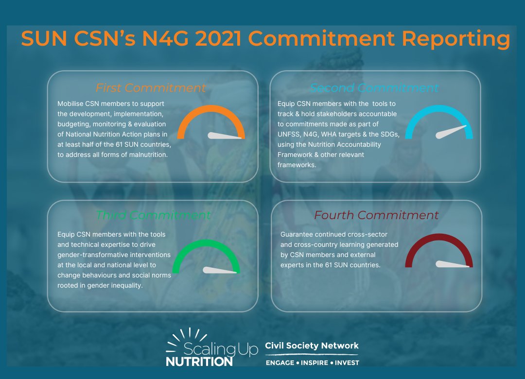 Please read our blog as we celebrate <a href="/SUNCSN/">SUN Civil Society</a>, its members organisations &amp; country alliances who have reported progress towards the #N4G commitments ahead of the N4G Summit in France 2025!

👉bit.ly/3Y5BlPl

#NutritionAccountabilityFramework 
#CivilSociety
#nutrition