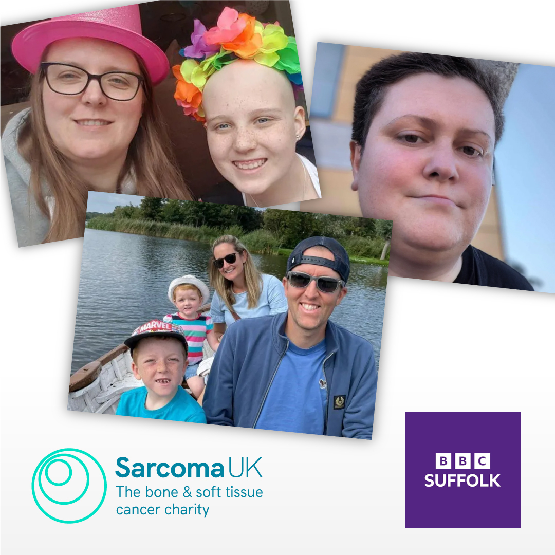 Sarcoma_UK's tweet photo. Creating a buzz on @BBCSuffolk  - families speak out about rare cancer…  

The article features stories from 3 sarcoma patients’ families, raising awareness of different types of sarcoma and the importance of getting an early diagnosis.  

Read more at https://t.co/aeXwYd6F9r https://t.co/kuJg5DFJj1