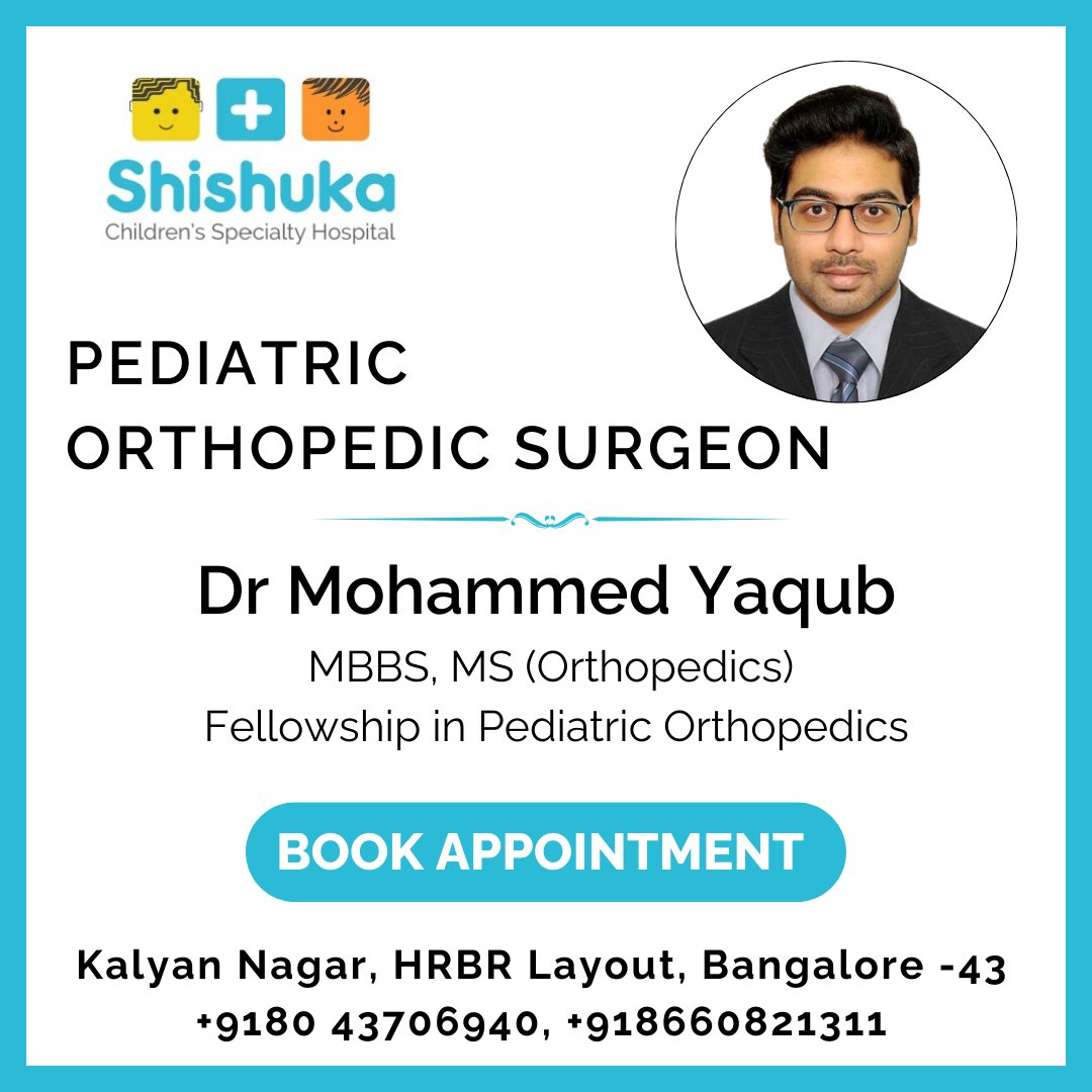 ShishukaS's tweet photo. Dr Mohammad Yaqub is our Pediatric Orthopaedic Surgeon
To book appointments call +9180-43706940, +918660821311
#PediatricOrthopedicSurgeon
#FractureInChildren
#JointDislocation
#AcuteTrauma
#BoneInfection
#HealthTipsForChildren
#ChildrensHealthAwareness
#PediatricianAdvice https://t.co/jz9XZzhxMv