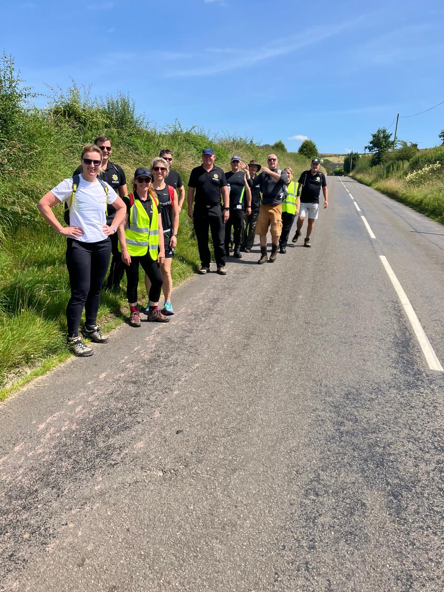alfredw24481695's tweet image. The first day of the @StaffsFire Staffordshire Moorlands, 50th anniversary hike in aid of the Firefighter’s Charity. Today went very well, with great weather and 10 miles in total. Tommorrow,  Saturday 11.8 miles Leek, Ipstones and Cheadle, well done all  👏 👍