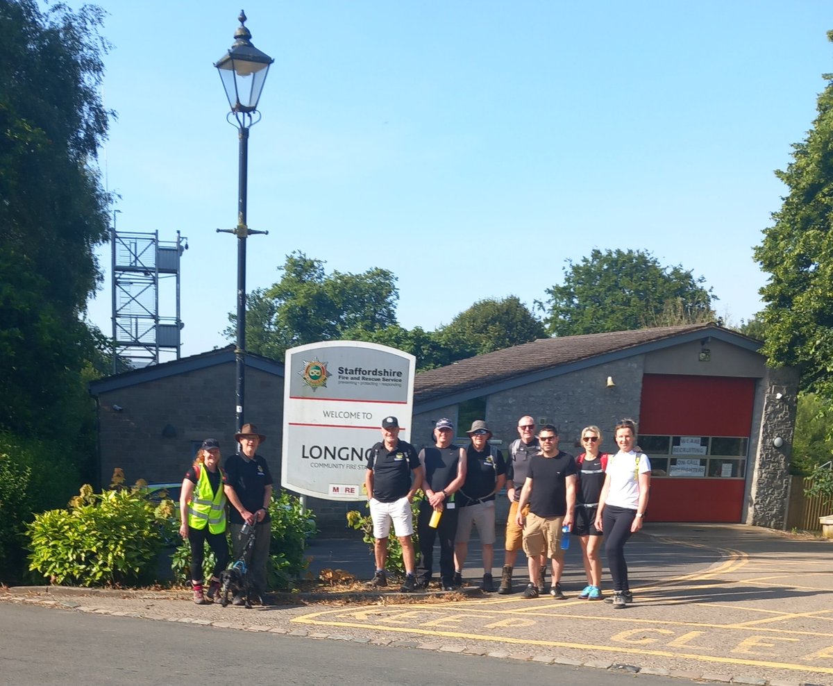 alfredw24481695's tweet image. The first day of the @StaffsFire Staffordshire Moorlands, 50th anniversary hike in aid of the Firefighter’s Charity. Today went very well, with great weather and 10 miles in total. Tommorrow,  Saturday 11.8 miles Leek, Ipstones and Cheadle, well done all  👏 👍