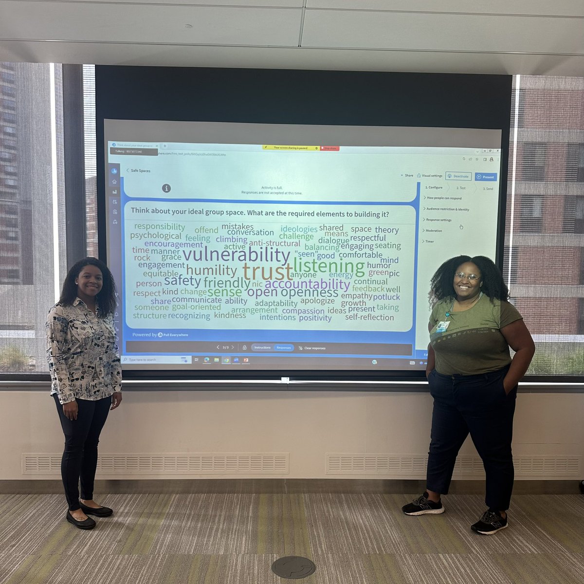 BWHPsyResidency's tweet image. Back when the world’s computers were working, PGY-2s, Levy and Jenn put together a fantastic Safe Space Building Session for our Residency Program!!