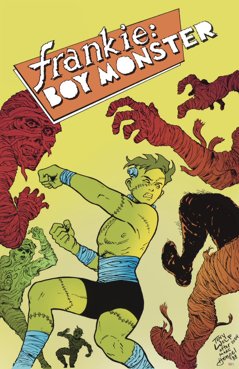 MichaelFitzTroy's tweet image. Coloring the amazing @tonywolfness cool AF pinup homage to #johnnyquest with #frankieboymonster from Morgan Herron