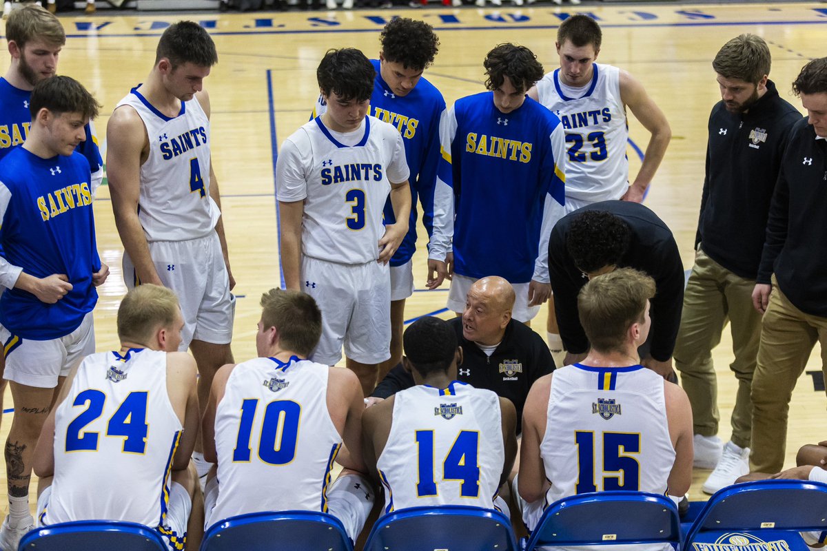 CSSsaints's tweet photo. Thank you Coach Staniger 🏀

➡️ 287 wins (most in program history)
➡️ 1x NAIA national tournament appearance
➡️ 4x UMAC championships, UMAC regular season titles
➡️ 3x UMAC Coach of the Year 

@csssaintsbball https://t.co/rHfJMnufXK
