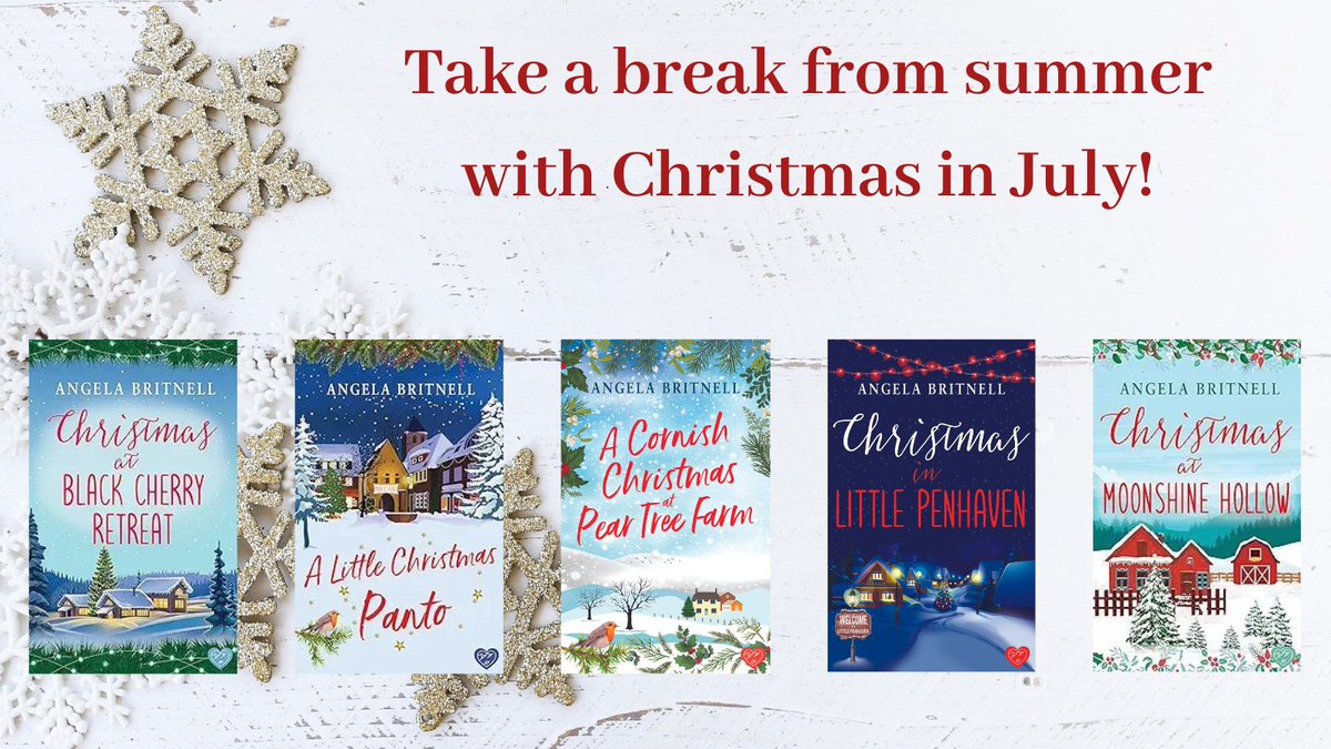 AngelaBritnell's tweet photo. Take a break from summer with Christmas in July! #tuesnews @rnatweets @ChocLituk https://t.co/JYoVZxzYa5 #ChristmasInJuly #romancenovels #Cornwall #Tennessee #smalltownromance #villagelife https://t.co/fjafR0xtT8