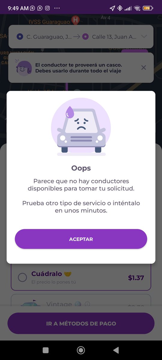 Tío <a href="/yummyridesvzla/">Yummy Rides</a> será que puedes colaborar por favor. 
Ahora viajaré contigo