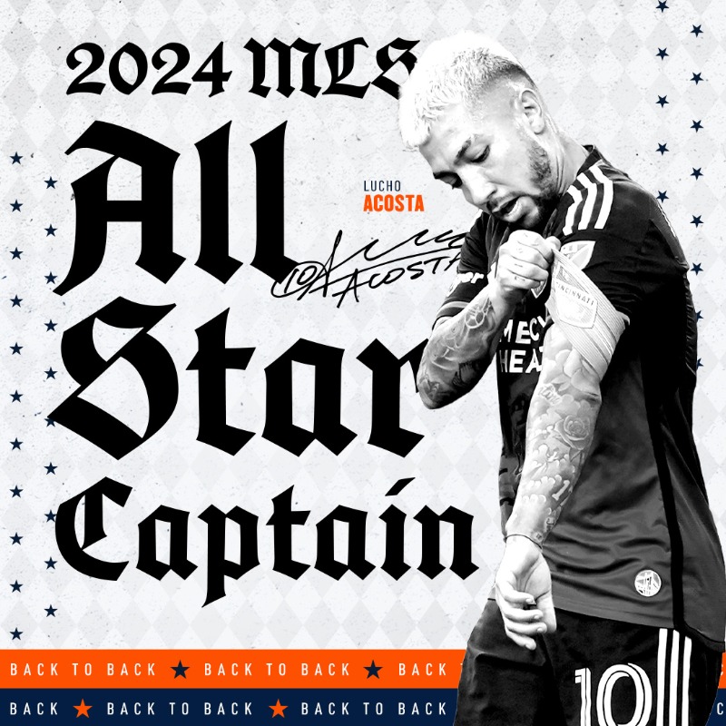 fccincinnati's tweet photo. Oh Captain, my 2024 @MLS All-Star Captain! ⭐️🫡