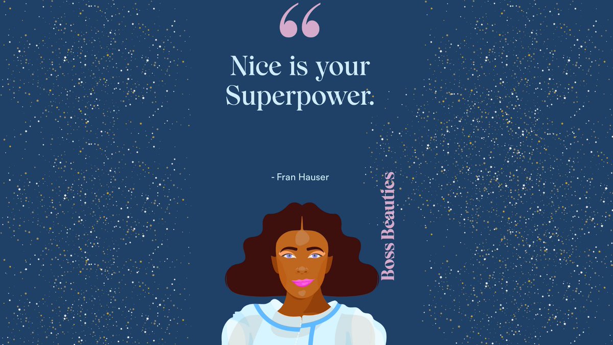 Boss Beauties (@bossbeauties) on Twitter photo Kindness is always a good idea! ๐ Taking inspiration from one of our Boss Beauty book contributors, <a href="/fran_hauser/">Fran Hauser</a> , an award-winning author who helps women build careers they love while staying true to themselves. Way to go, Boss Beauty! Kindness is always a good idea! ๐ Taking inspiration from one of our Boss Beauty book contributors, <a href="/fran_hauser/">Fran Hauser</a> , an award-winning author who helps women build careers they love while staying true to themselves. Way to go, Boss Beauty!