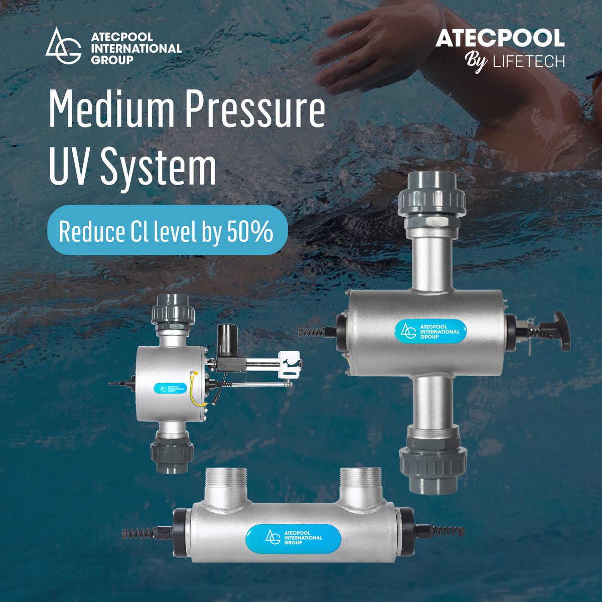 Atecpool_'s tweet image. Experience Superior Pool Cleanliness and Safety with the Atecpool Medium Pressure UV System.

#MediumPressureUV #SwimmingPoolDisinfection #AtecpoolInternationalGroup #atecpool #atlantic #atlanticpnf #trending #swimmingpoolequipments #sauna #swimmingpoolgcc #wellnessequipments