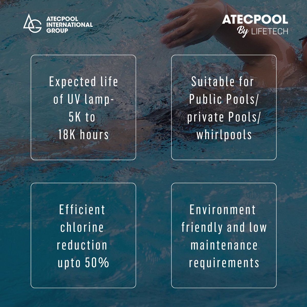 Atecpool_'s tweet image. Experience Superior Pool Cleanliness and Safety with the Atecpool Medium Pressure UV System.

#MediumPressureUV #SwimmingPoolDisinfection #AtecpoolInternationalGroup #atecpool #atlantic #atlanticpnf #trending #swimmingpoolequipments #sauna #swimmingpoolgcc #wellnessequipments